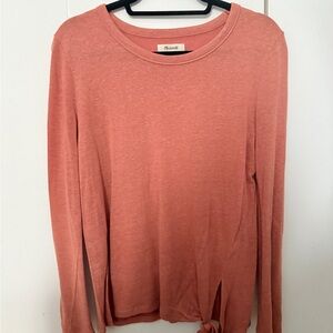 Madewell Dusty Rose Long Sleeve Tee